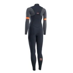 ION Womens Amaze Amp 3/2 Front Zip 2024 -Kitesurfing Shop 2023 Amaze Amp FZ 48233 4530 Black Back 1 2