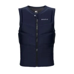 Mystic Star Impact Kite Vest Front Zip (Kite/WindSurf) -Kitesurfing Shop 410 Navy Star Impact Vest Front View