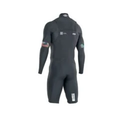 ION Mens Seek Core 2/2mm Long Sleeve FZ Shorty Wetsuit 2022/23 -Kitesurfing Shop 48222 4482 2022 Seek Core LS FZ Shorty Black Back