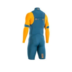 ION Mens Seek Core 2/2mm Long Sleeve FZ Shorty Wetsuit 2022/23 -Kitesurfing Shop 48222 4482 2022 Seek Core LS FZ Shorty Petrol Back