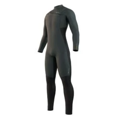 Mystic Majestic 3/2mm Mens Front Zip Wetsuit -Kitesurfing Shop 624 Cypress Green FZ front view 1