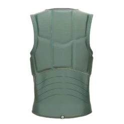 Mystic Star Impact Kite Vest Front Zip (Kite/WindSurf) -Kitesurfing Shop 643 Dark Olive Impact Vest Back View