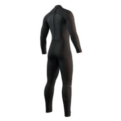 Mystic Majestic 5/4mm Mens Back Zip Wetsuit -Kitesurfing Shop 900 Black Majestic BZ wetsuit back view