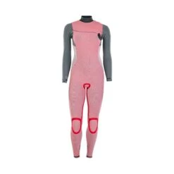ION Amaze Amp Womens 3/2 Front Zip 10 ION Amaze Amp Womens 3/2 Front Zip -Kitesurfing Shop Amaze Amp FZ Pink Capsule inside front view 1