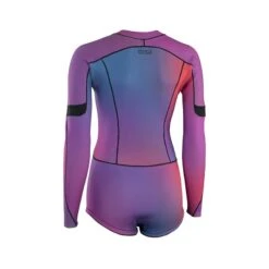 ION Amaze Womens Hot Shorty Long Sleeve 1.5 FZ Front Zip 2023 13 ION Amaze Womens Hot Shorty Long Sleeve 1.5 FZ Front Zip 2023 -Kitesurfing Shop Amaze Hot Shorty 1.5 LS FZ 48233 4552 012 Pink Gradient Back
