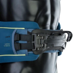 ION Mens Apex Waist Harness -Kitesurfing Shop Apex Harness 715 cascade blue Close up spreader bar 48232 4702