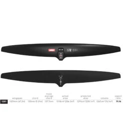 Axis ARTPro Carbon Front Wing Series -Kitesurfing Shop Art Pro 1201 TopBottom view with spec chart