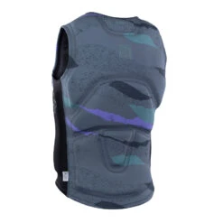 ION Vest Collision Core Mens FZ (Front Zip) 2024 -Kitesurfing Shop Collision Vest Core 016 Dark Collage Back View