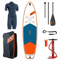 JP-Australia AllroundAir SL 10’6″ Inflatable SUP & Free ION Womens Shorty Wetsuit