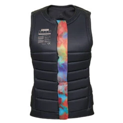 Mystic Juice Womens Impact Vest (Foil/Wake) -Kitesurfing Shop Juice 802 Dark Grey Front Inner Lining View