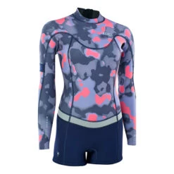 ION Amaze Womens 2mm Long Sleeve Back Zip Shorty 2023