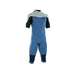 ION Men Wetsuit Element 3/2 Overknee Shortsleeve Back Zip 2024 -Kitesurfing Shop Mens Element Shorty Back Zip SS OverKnee Cascade Blue
