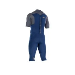 ION Men Wetsuit Element 3/2 Overknee Shortsleeve Back Zip 2024 -Kitesurfing Shop Mens Element Shorty Back Zip SS OverKnee Indigo Dawn Back View