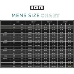 ION Mens Neo Hoody Lite 2023 7 ION Mens Neo Hoody Lite 2023 -Kitesurfing Shop Mens Wetsuit Size Chart