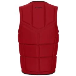Mystic Brand Impact Vest Front Zip Wake/WingFoil 2024 -Kitesurfing Shop Mystic Brand Wake Wing Impact Vest 2024 Red Back