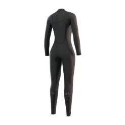 Mystic One Womens 4/3 ZipFree Wetsuit 2023 -Kitesurfing Shop One Freezip 900 Black Back View