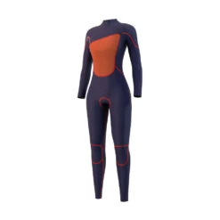 Mystic One Womens 4/3 ZipFree Wetsuit 2023 -Kitesurfing Shop One Freezip Inside lining Front View copy