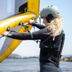 2024 ION Rush WingFoil Impact Vest With Integrated Harness -Kitesurfing Shop Rush hooked in