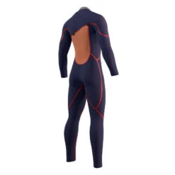 Mystic One Mens 5/3mm FreeZip Wetsuit -Kitesurfing Shop The One zipfree inner lining back view