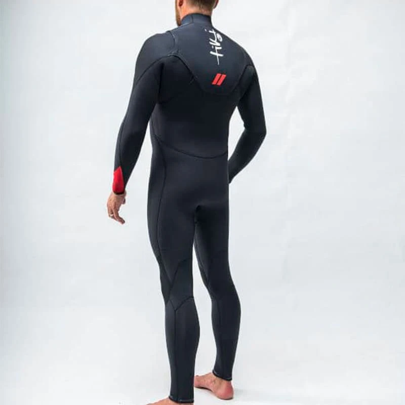 Tiki Zepha 2 Mens Wetsuit FZ (Front Zip) 5/4/3 Black 2021 2 Tiki Zepha 2 Mens Wetsuit FZ (Front Zip) 5/4/3 Black 2021 - Image 2