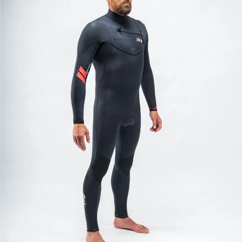 Tiki Zepha 2 Mens Wetsuit FZ (Front Zip) 5/4/3 Black 2021 1 Tiki Zepha 2 Mens Wetsuit FZ (Front Zip) 5/4/3 Black 2021