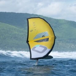 Ozone Wasp V3 Foil Wing -Kitesurfing Shop Wasp V3 yellow action