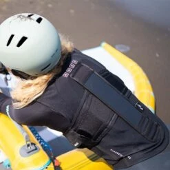 2024 ION Rush WingFoil Impact Vest With Integrated Harness -Kitesurfing Shop close up of the Rush impactharness